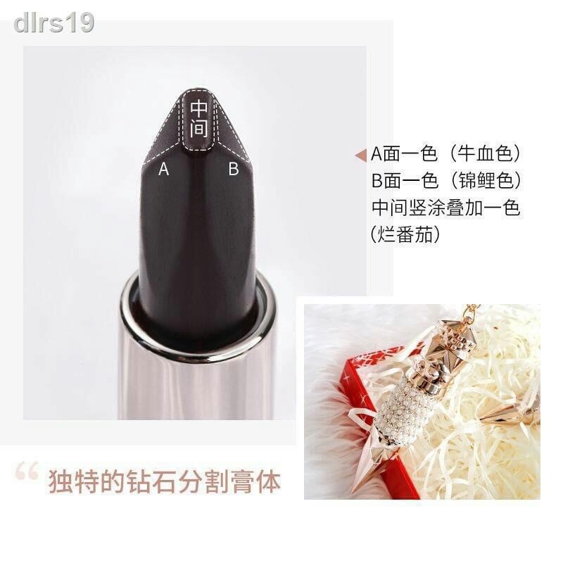 Son môi kim cương AGAG siêu lì 3 màu trong 1 cây son