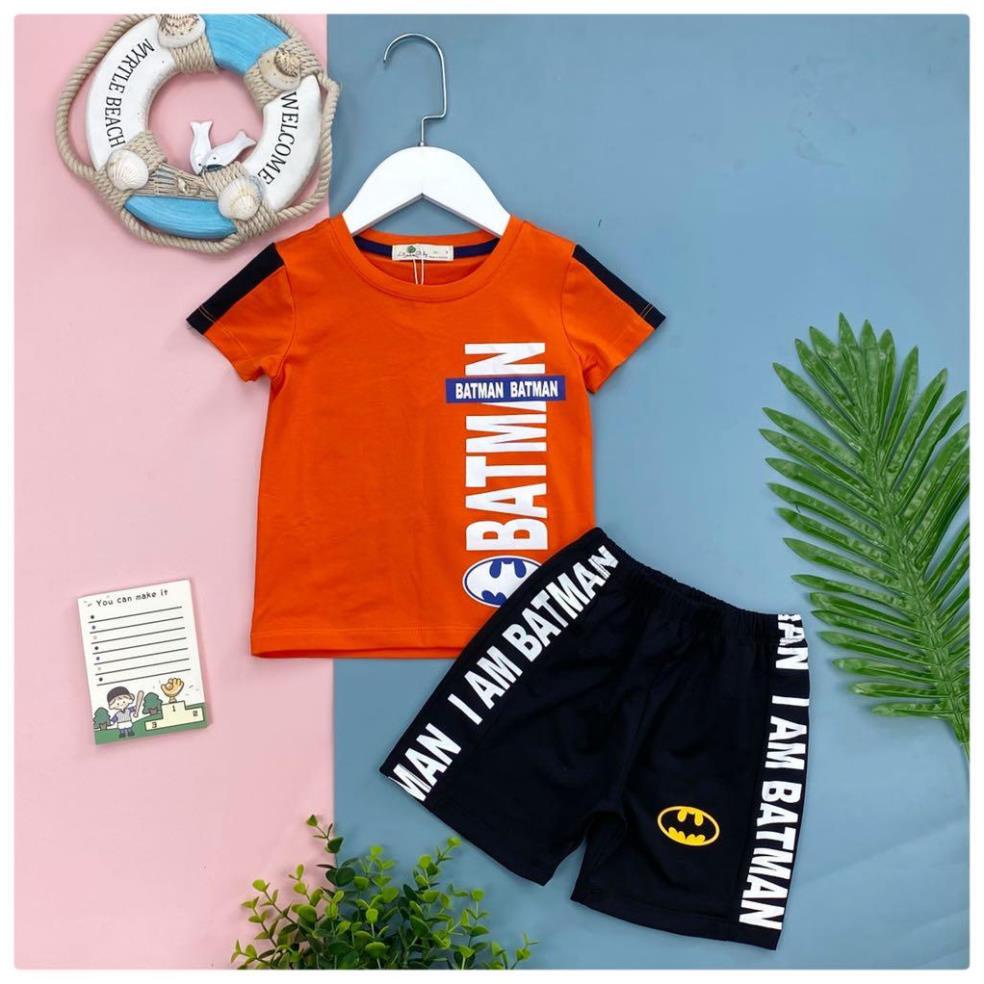 Bộ đồ bé trai LITIBABY in hình dơi, chất mát mềm. Mã BBMAN01