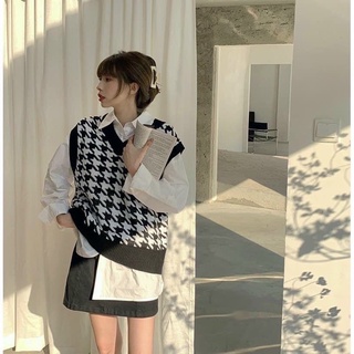 Áo len gile ziczac siêu hot