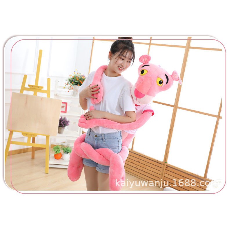 Gấu bông Báo hồng Pink Panther, gối ôm cho bé đủ size 180 cm- 160cm - 130cm - 100cm - 80cm