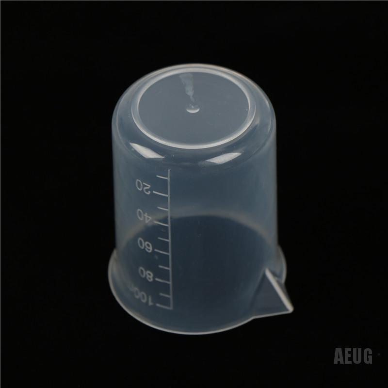 Set 2 Cốc Đo Lường Bằng Nhựa Trong Suốt 100ml Tiện Dụng