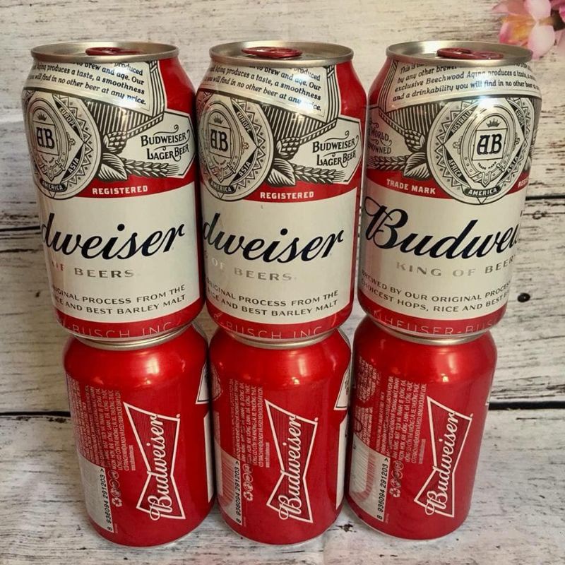 Bia Budweiser 330ML x 24 lon bao bì Tết 2022| Chính hãng