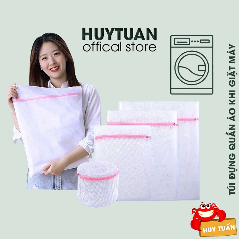 Túi lưới giặt đồ cho máy giặt, túi giặt cao cấp vải mịn size 50*60cm | BigBuy360 - bigbuy360.vn