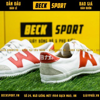 [Freeship]Giày Bata Chính Hãng Warrior Siêu Phủi W Trắng Đỏ