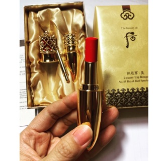 Son whoo mẫu mới màu đỏ số 45 full size