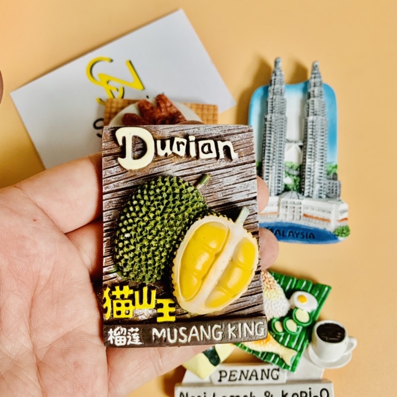 Nam châm hít dán dính trang trí tủ lạnh quà tặng lưu niệm Malaysia
