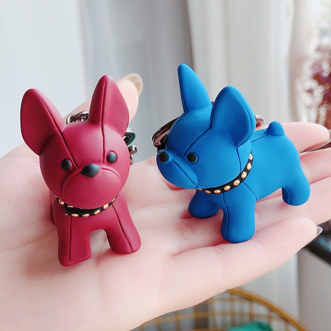 Móc Khóa Hình Chó Bull Pháp Dễ Thương