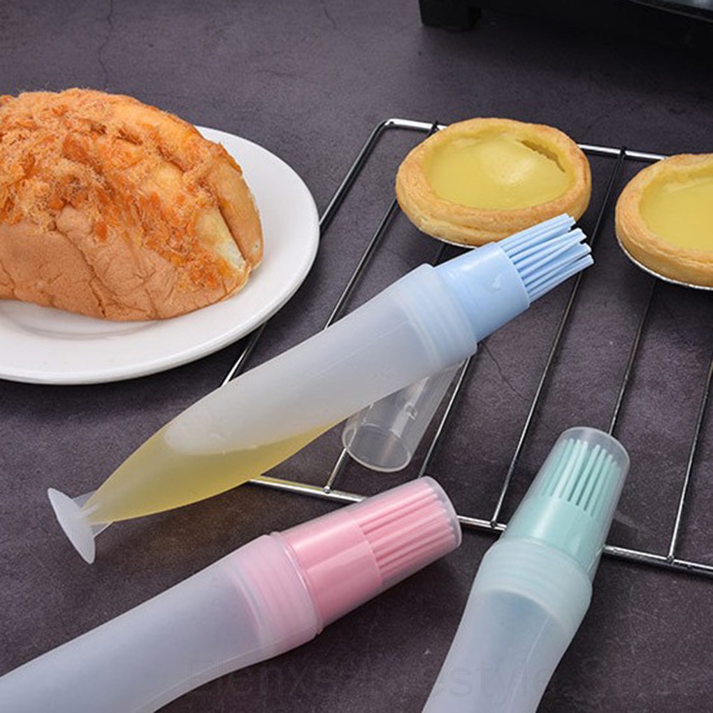 Cọ silicone chịu nhiệt gắn lọ dầu ăn quét thực phẩm nướng BBQ tiện lợi