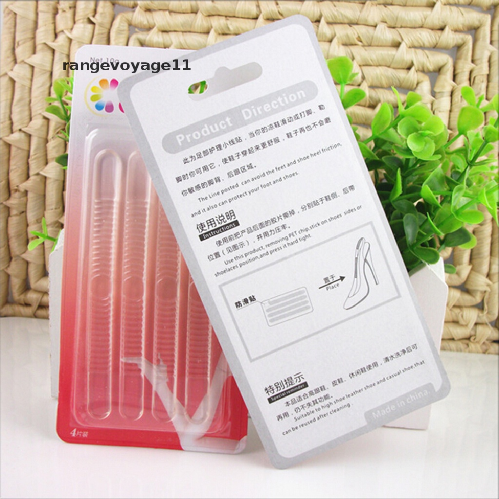 Set 4 Miếng Silicone Dán Đế Giày Cao Gót Unisex Bộ 4 Miếng Silicone Dán Gót Giày Cao Gót