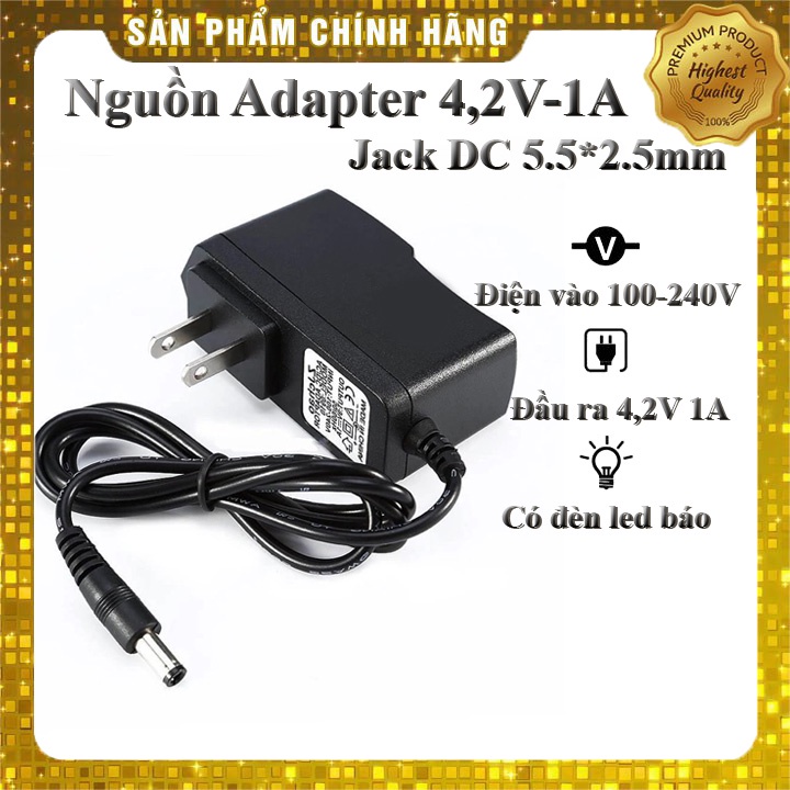 Adapter Nguồn Tự Ngắt 4,2V-1A