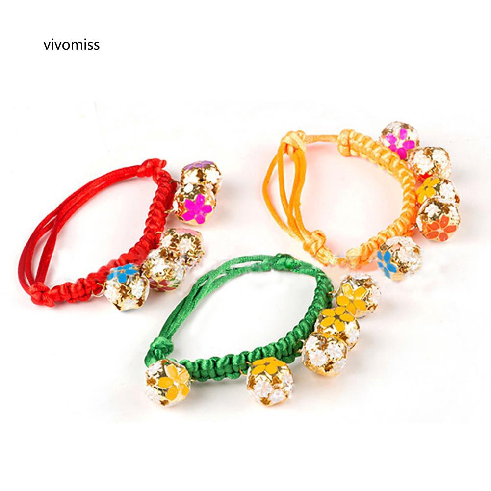 Vòng cổ bện dây có chuông dành cho thú cưng