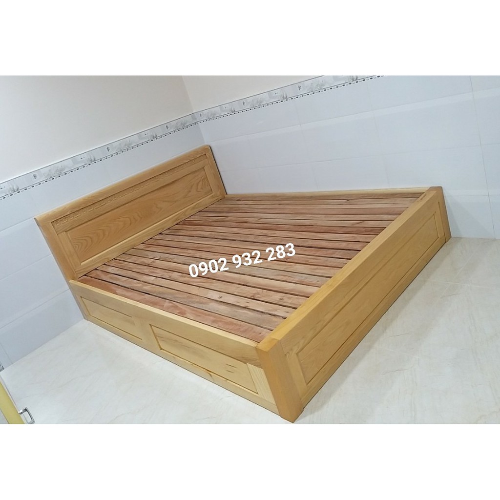 GIƯỜNG NGỦ GỖ KIỂU HỘP CAO 30CM