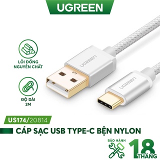 Mua Dây USB 2.0 sang Type-C đầu mạ vàng dây bọc vinyl UGREEN US174 - Hàng phân phối chính hãng - Bảo hành 18 tháng