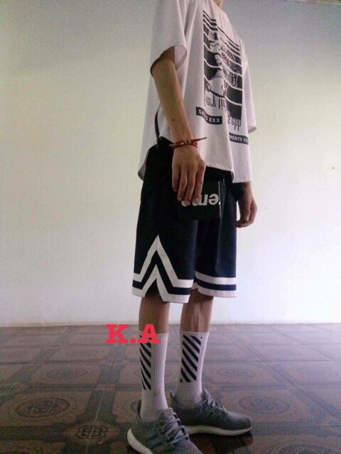 [RẺ VÔ ĐỊCH Quần Sóc Chữ V Nam Nữ K&amp;A ( Quần Short Unisex)