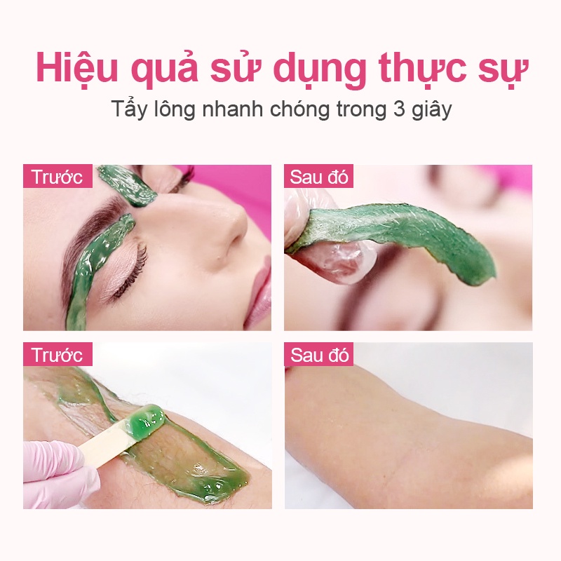 RUOALL Đậu sáp tẩy lông chuyên nghiệp cao cấp tiện dụng 100g