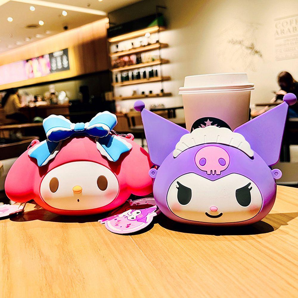 Túi Đeo Vai Đựng Tiền Xu Họa Tiết Hoạt Hình Kuromi Kitty Cinnamorol Melody Dễ Thương