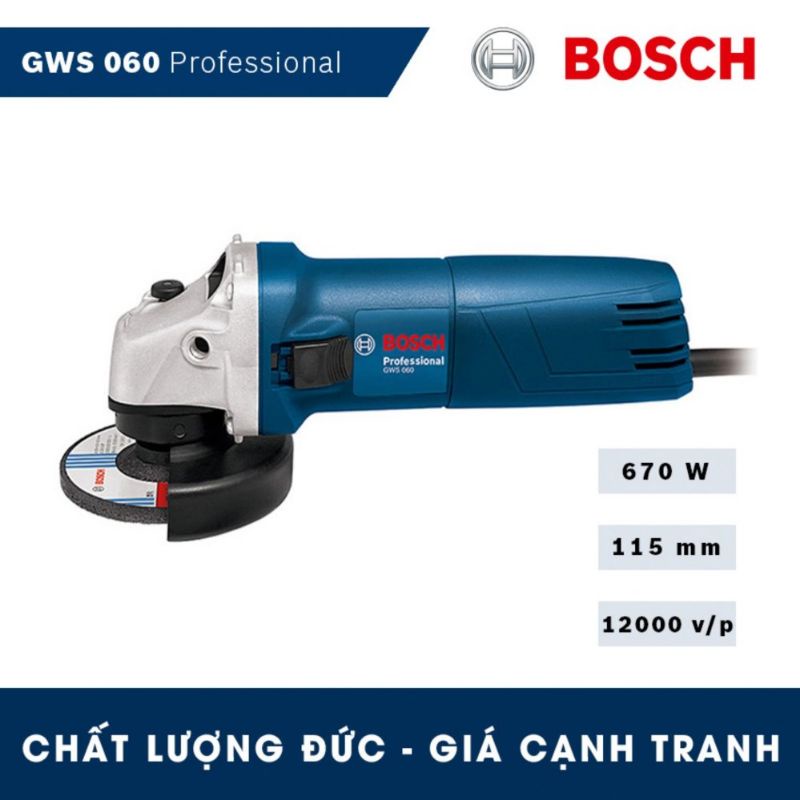 Máy mài BOSCH GWS 060 100mm Chính hãng