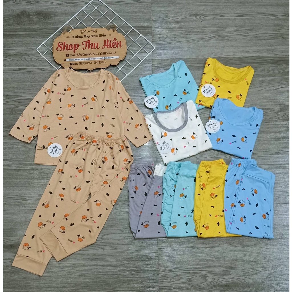  BỘ THUN LẠNH DÀI TAY CHO BÉ YÊU