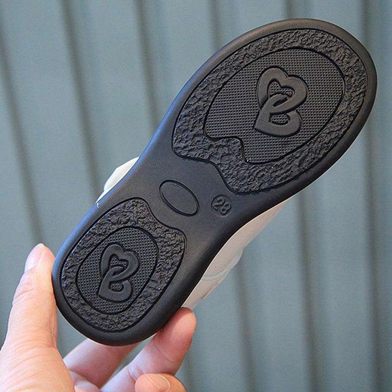 Giày Da Đính Ngọc Trai Màu Trắng Dành Cho Bé Gái 3-12 Tuổi