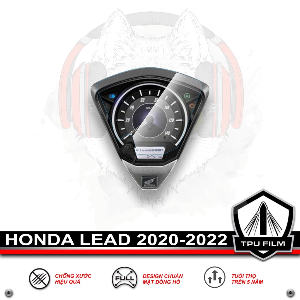 Miếng dán PPF TPU bảo vệ mặt đồng hồ xe LEAD 2020 2021 2022 - HONDA LEAD