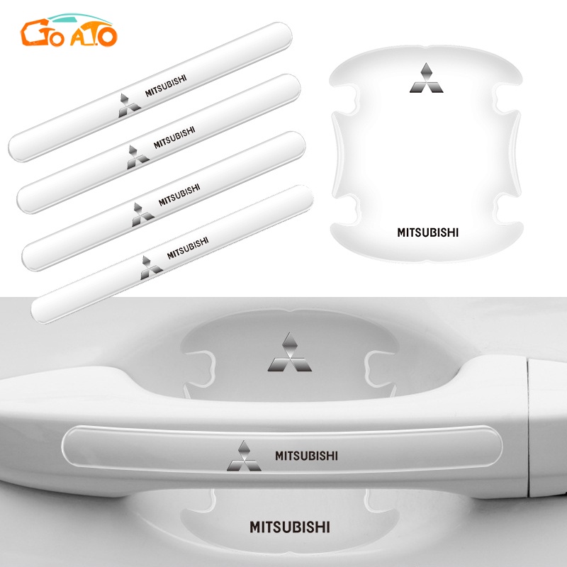 GTIOATO Trong Suốt Bộ Bảo Vệ Tay Nắm Bát Cửa ô Tô Bộ Bảo Gương Hậu Xe HơI MiếNg DáN ChốNg XưỚC Phụ Kiện Oto Cho Mitsubishi Xpander Attrage Outlander Mirage Triton Pajero Xpander Cross