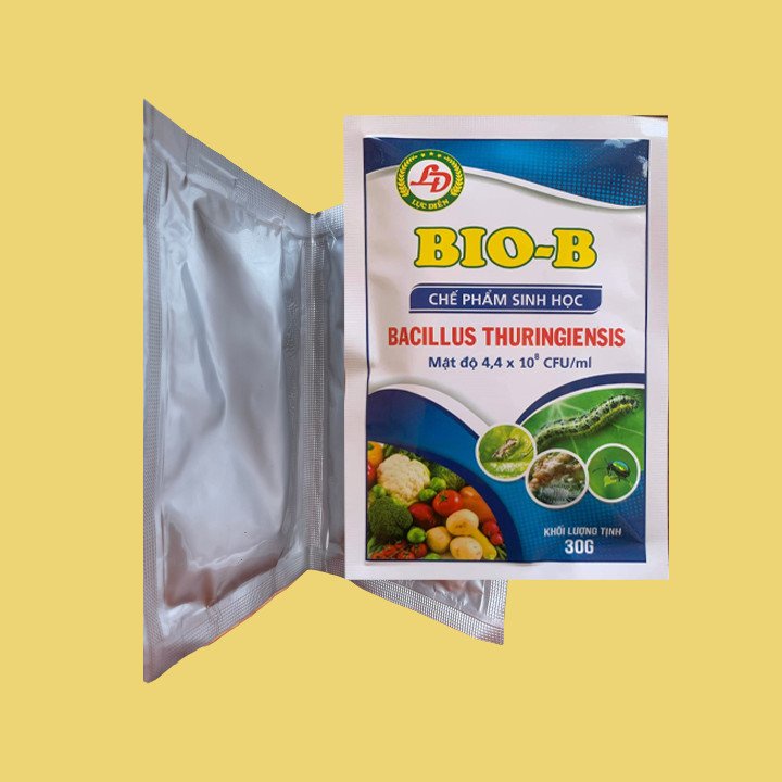 Chế phẩm sinh học diệt côn trùng sâu bọ trên cây trồng Bio-B. Gói 30gr