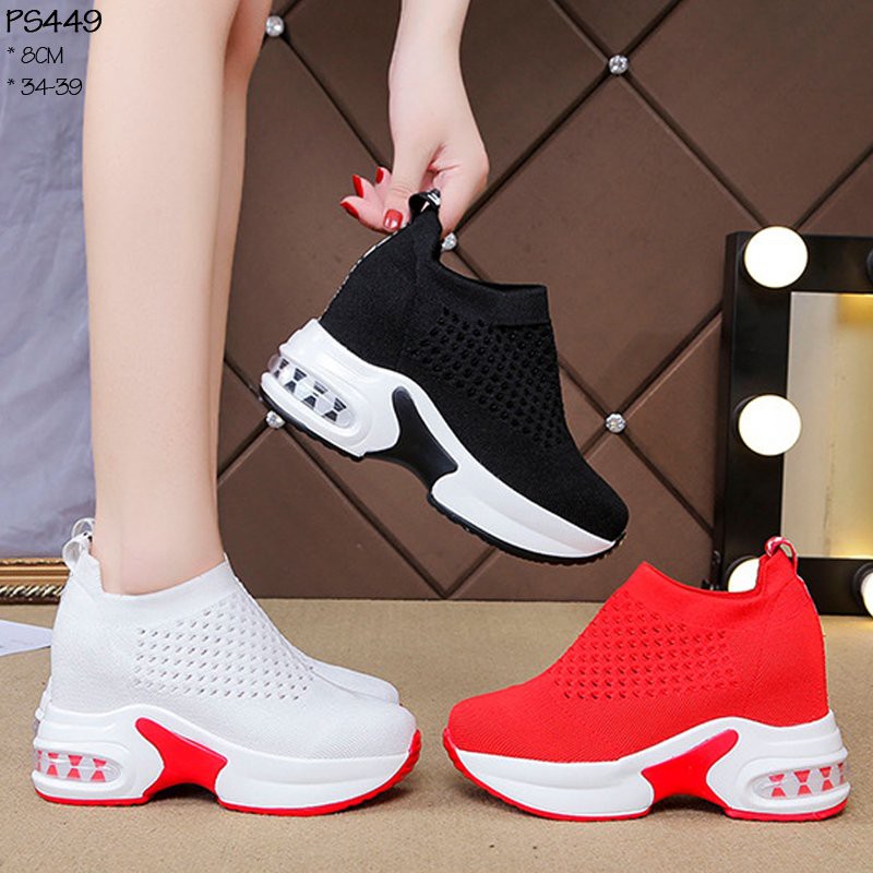 GiÀY ĐẾ XUỒNG CAO 9CM CHẤT LEN THUN ĐẾ CAO SU SIÊU ÊM, BỀN, NHẸ