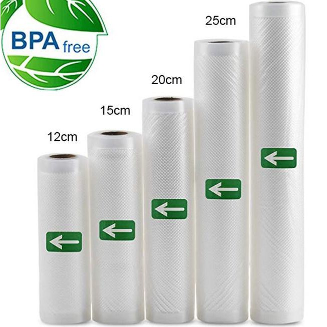 Bán Sỉ! Túi Nhựa Hút Chân Không Bảo Quản Thực Phẩm 25x500cm