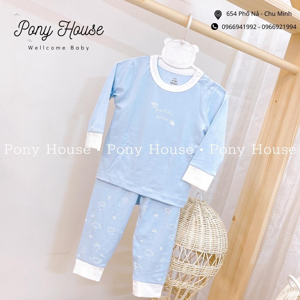 Bộ Quần Áo Dài Tay Nous Petit Cài Vai Cho Bé Size 9-12 Tháng Đến 18-24 Tháng