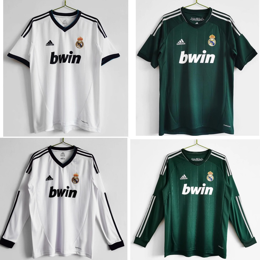 Áo Thun Bóng Đá Tay Dài Phong Cách retro Ronaldo 2012 2013