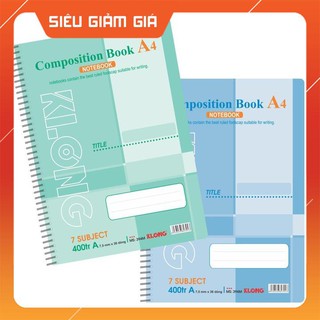 Sổ lò xo đơn klong composition book - 400 trang; ms 394m - sỉ ib
