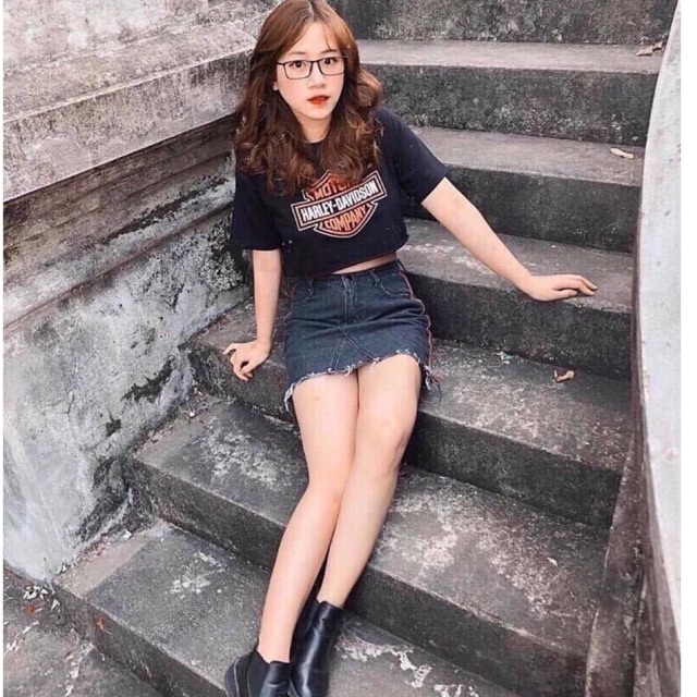 Áo croptop hình chụp thật kèm video