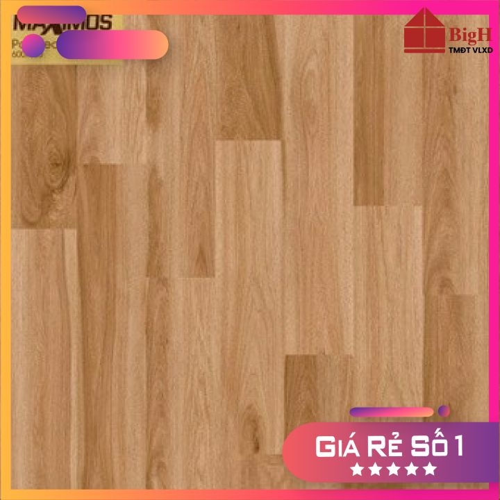 Gạch lát nền  vân gỗ Vitto 60x60 5611. Chống thấm, chống trơn trượt- Vật liệu xây dựng BigH
