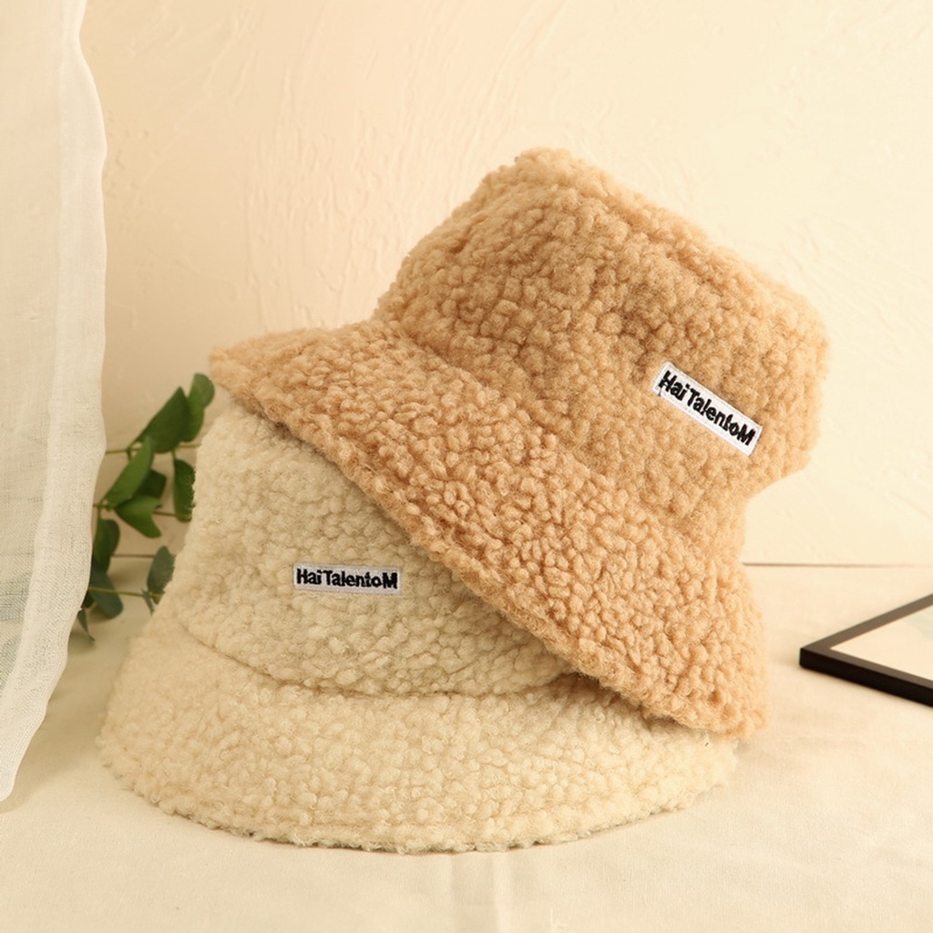 Mũ Bucket lông cừu phong cách Hàn Quốc trẻ trung năng động - Xinh Xinh Accessories