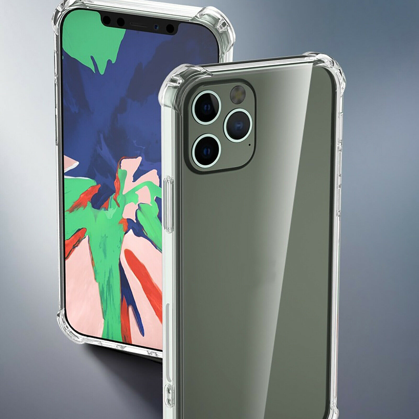 Shockproof Armor Clear Case For iPhone 12 Pro Max 11 pro Max / Transparent Phone Cases Airbag Cover | BigBuy360 - bigbuy360.vn