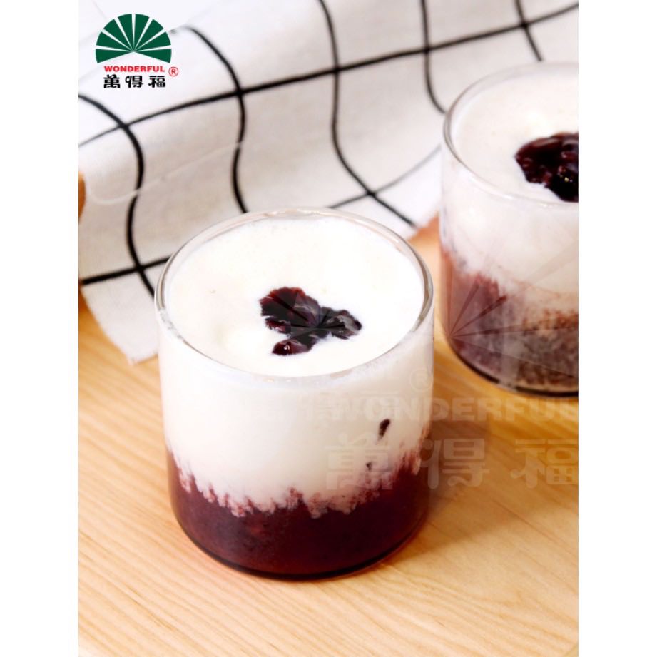 Chè nếp cẩm Wonderful lon 870g topping, thạch