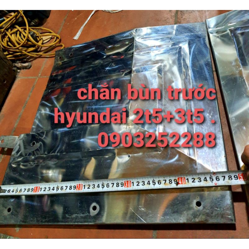 đôi dè chắn bùn hyundai trước 2t5 đời 92 đến 97 inox giá thanh lý