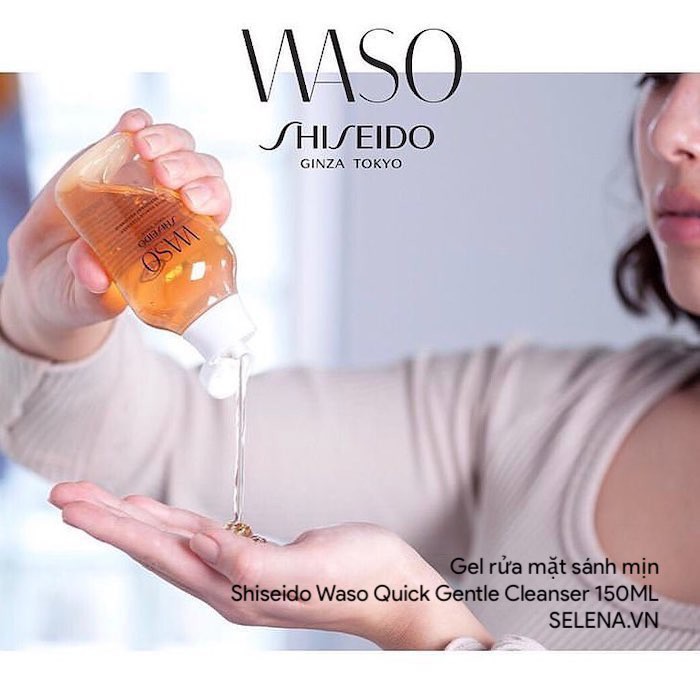 Gel rửa mặt sánh mịn Shiseido Waso Quick Gentle Cleanser 150ML 𝑯&𝑪