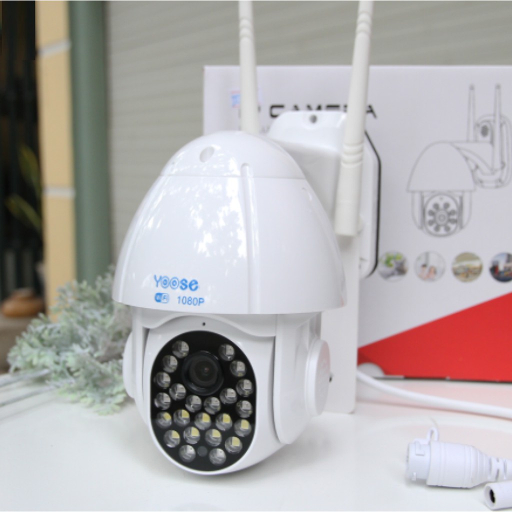 CAMERA IP WIFI YOOSEE PTZ X3000 5.0 Mpx,Xoay 360 độ, chống nước, xoay 360 đàm thoại 2 chiều báo động từ xa BH 5 năm