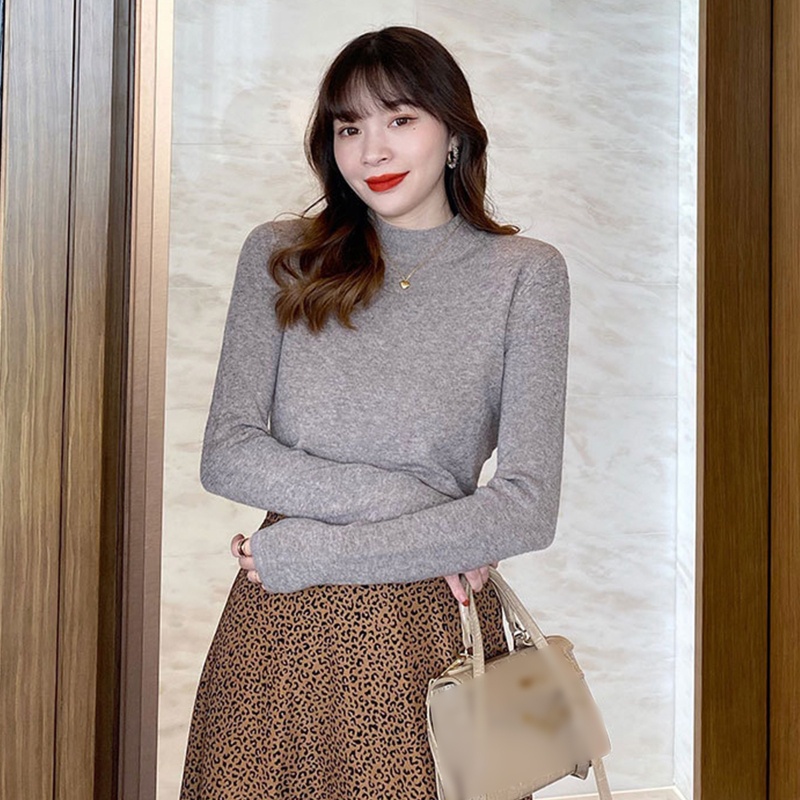 Áo Sweater Chui Đầu Phối Gân Cơ Bản Thời Trang Thu Đông Cho Nữ