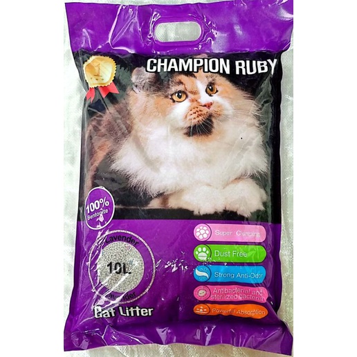 Cát vệ sinh cho mèo CHAMPION RUBY (Cát nhập khẩu Mỹ)