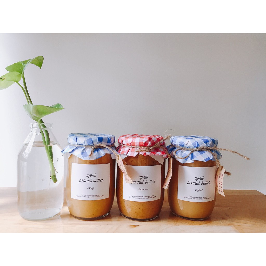 Bơ Lạc/ Bơ Đậu Phộng mịn Homemade - April peanut butter smooth 100% tự nhiên từ Đậu Phộng