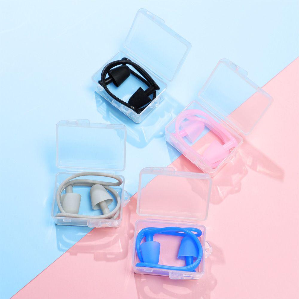 Nút Bịt Tai Bằng Silicon Mềm Chống Thấm Nước Chất Lượng Cao Dùng Khi Bơi Lội