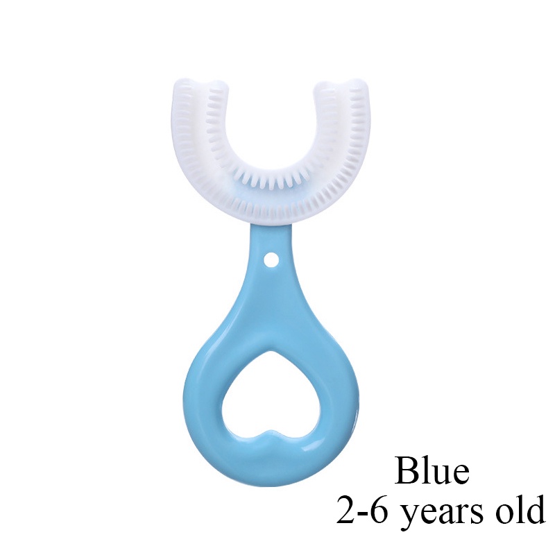 Bàn Chải Đánh Răng Silicon Mềm 360 Độ Hình Chữ U Cho Bé
