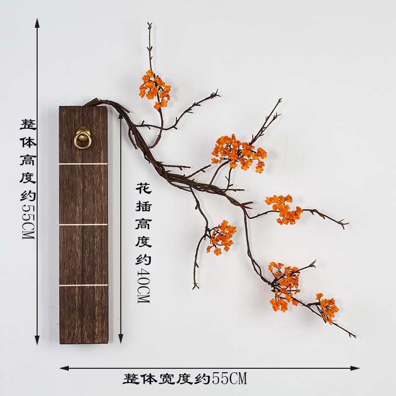 Lọ gỗ treo tường decor có gồm hoa