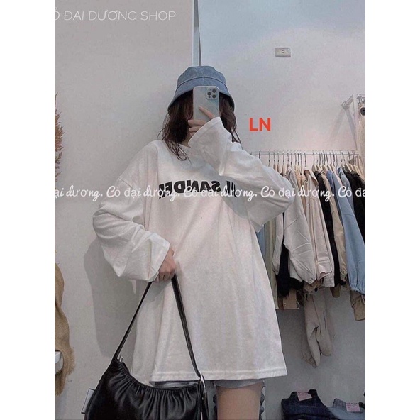 Áo 3D chữ ngang tay dài LN11