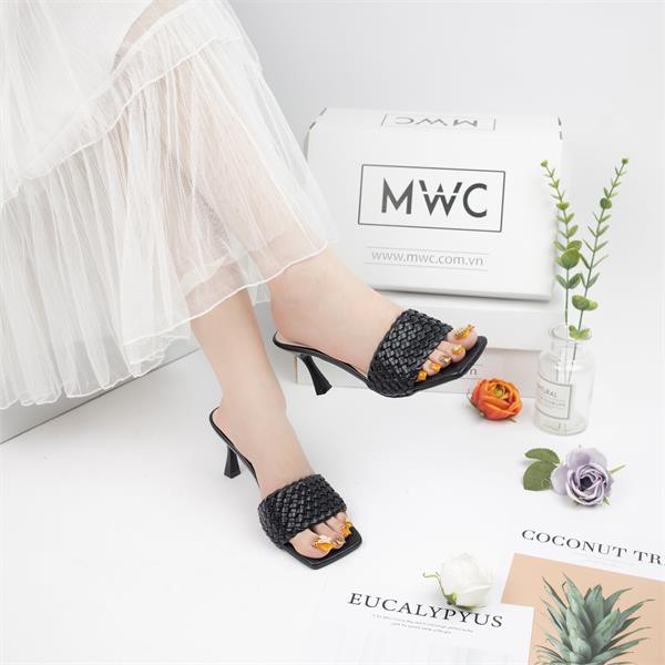 GUỐC CAO GÓT NỮ MWC - GUỐC CAO GÓT ĐẾ NHỌN 5CM - GUỐC CAO GÓT HỞ MŨI QUAI NGANG THẮT BÍM SIÊU XINH NUCG-3927