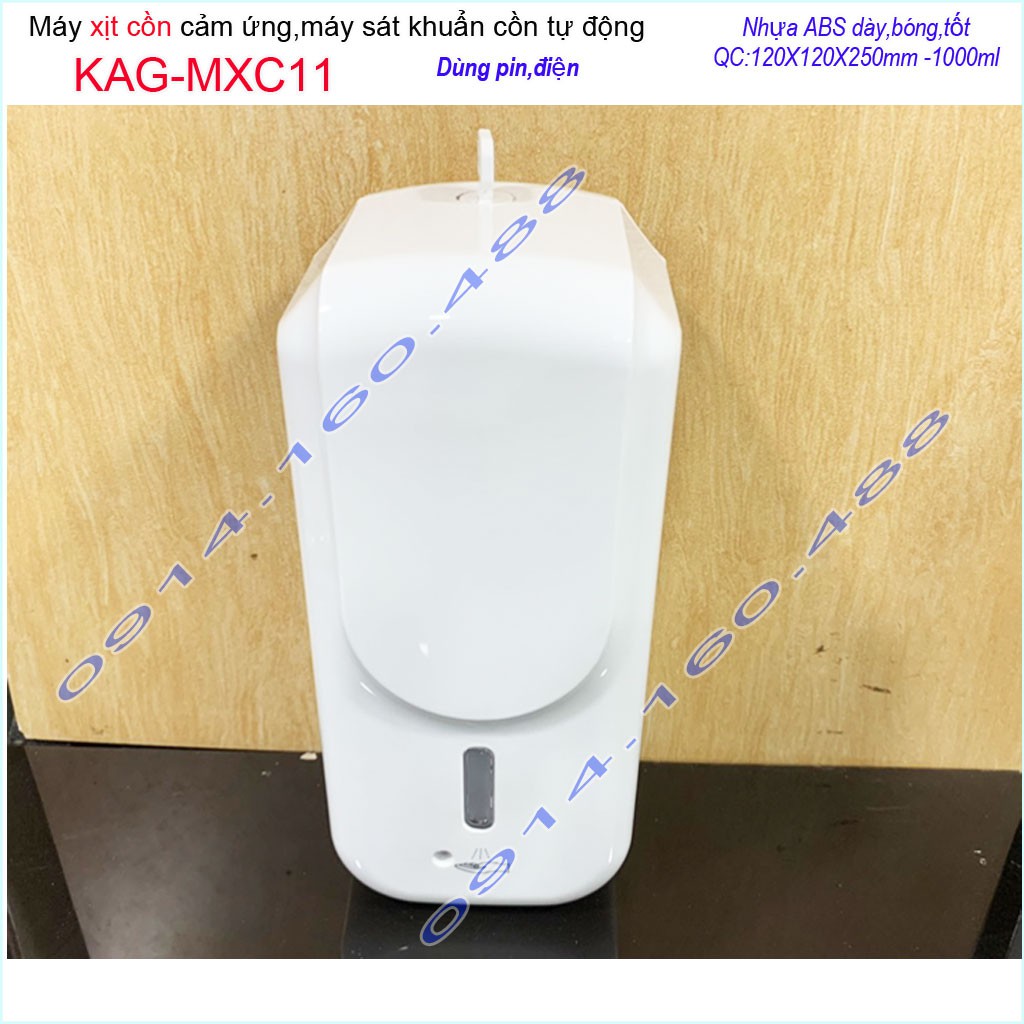 Máy xịt cồn cảm ứng Xinda KAG-MXC11, Máy phun cồn tự động 1 lít dùng pin-điện