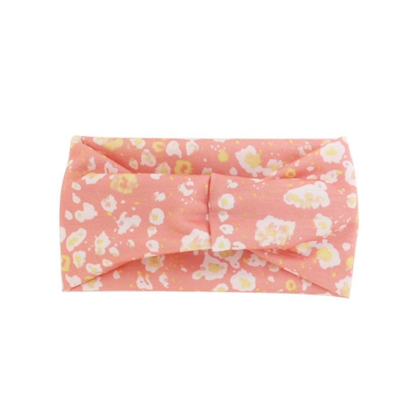 Băng Đô Turban Họa Tiết Hoa Xinh Xắn Cho Bé Gái
