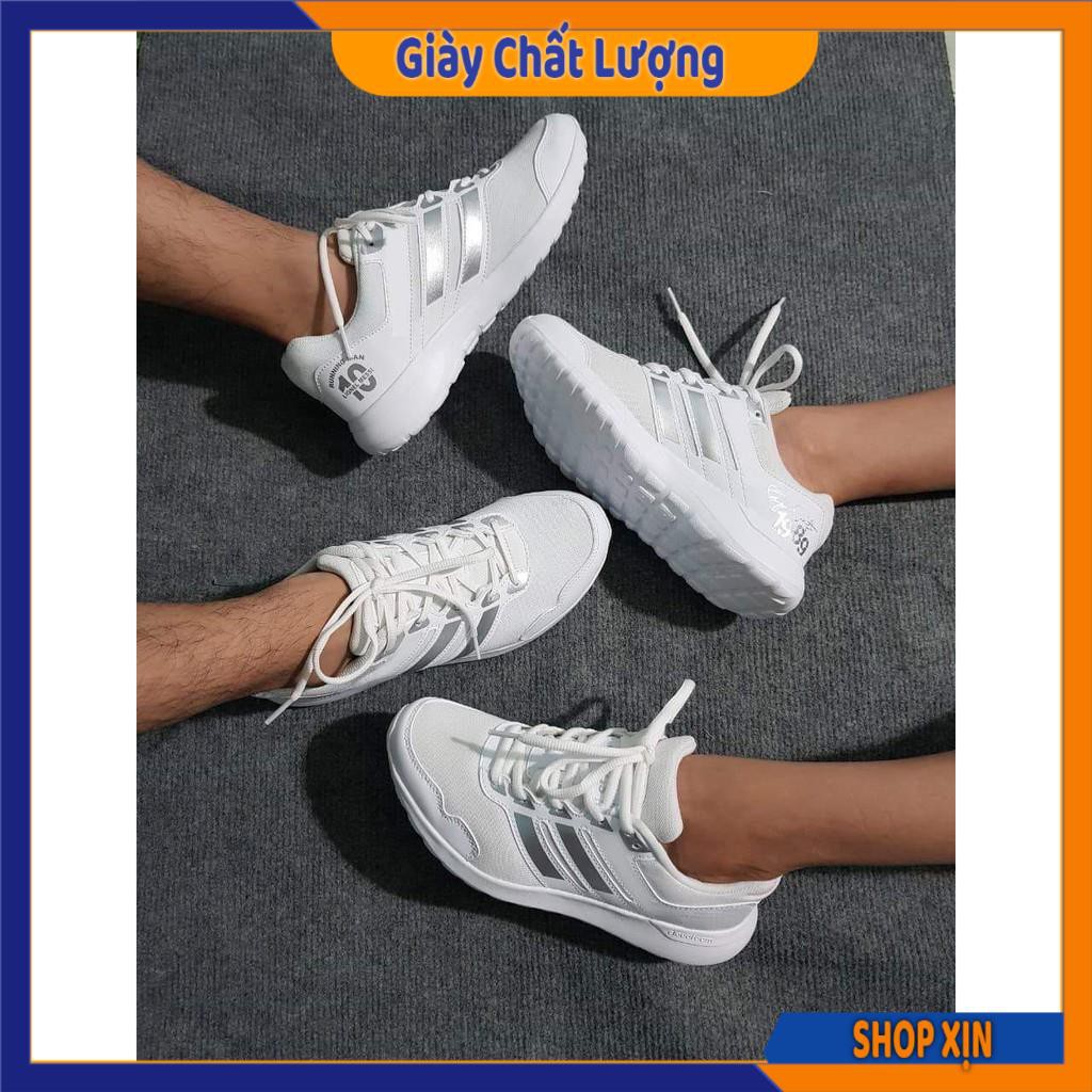 Giày Sneaker Nam Nữ Siêu Nhẹ (Trắng/Đen) | BigBuy360 - bigbuy360.vn